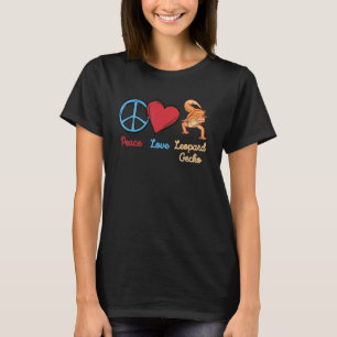 Eidechse Peace Liebe Leopard-Gecko 1 T-Shirt