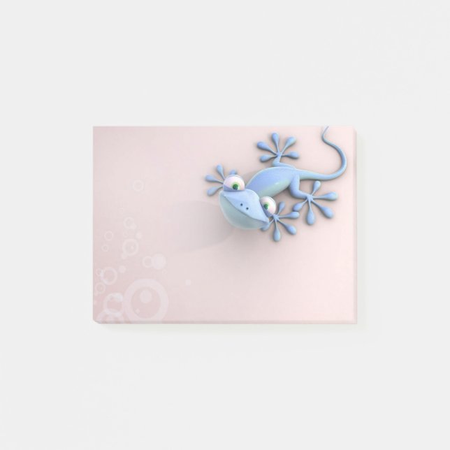 Eidechse Post-it Klebezettel (Vorderseite)