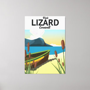 Eidechse-Seereiseplakat Leinwanddruck