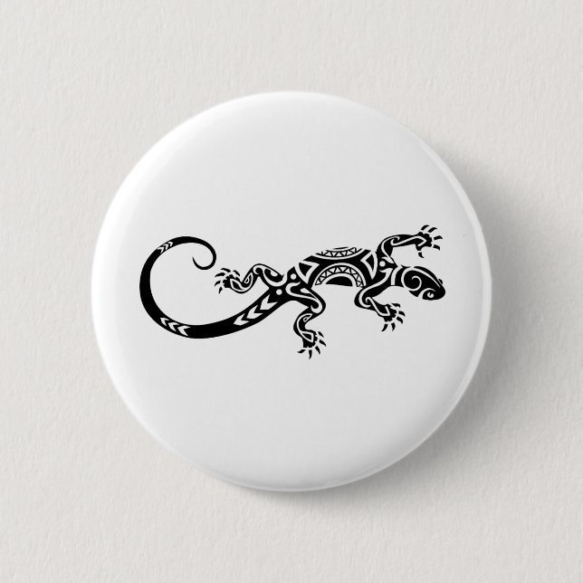 Eidechse Tatto Button (Vorderseite)
