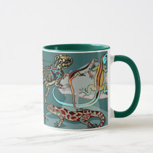Eidechse-trinkende Tasse der Liebe I