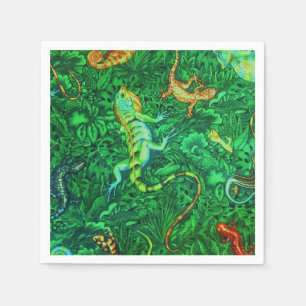 Eidechsen-Batik Serviette