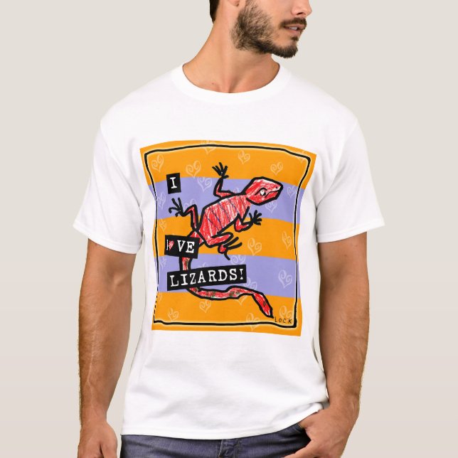 Eidechsen der Liebe I T-Shirt (Vorderseite)