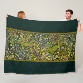 Eidechsen gegenüber Rug Fleecedecke