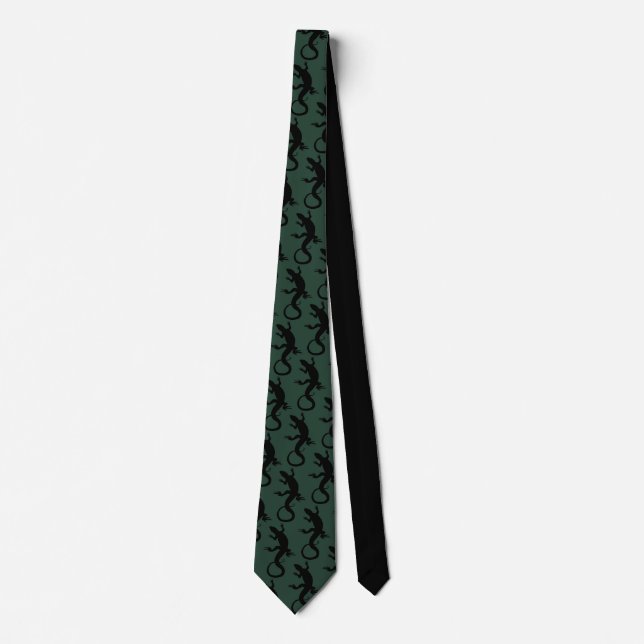 Eidechsen-Kunst-Krawatten-coole Reptil-Geschenke Krawatte (Vorderseite)