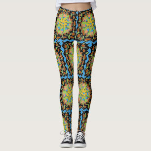 Eidechsen-Mandala Leggings