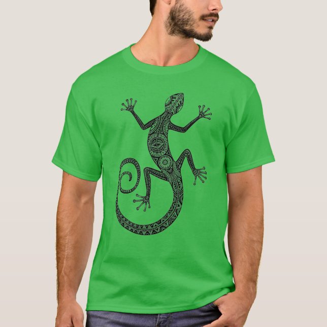 Eidechsen-oder Salamander-Gekritzel T-Shirt (Vorderseite)