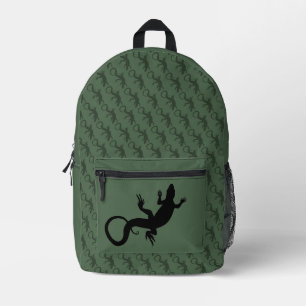 Eidechsen-Rucksack Reptilien-Kunst-Schultaschen an Bedruckter Rucksack