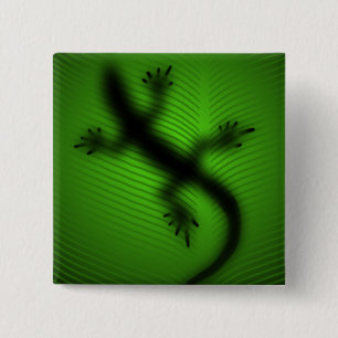 Eidechsen-Silhouette Button