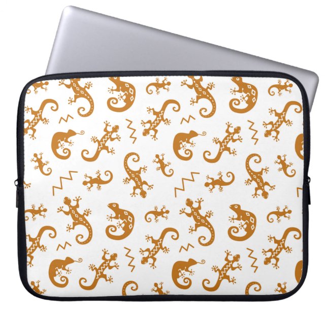 Eidechsen und Chamäleons nahtlos Laptopschutzhülle (Vorderseite)