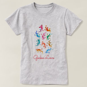 Eidechsenreptil-Tierliebhaber der Gecko-Liebe T-Shirt