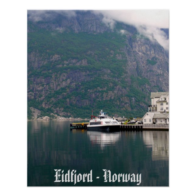 Eidfjord - Norwegen 20" x 25" Perfect Poster (Vorderseite)