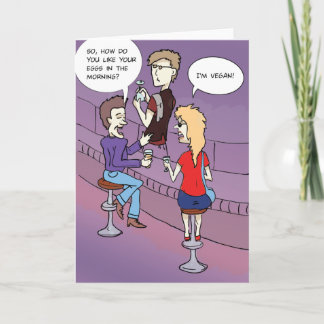 Eier am Morgen: Funny Grußkarte Karte
