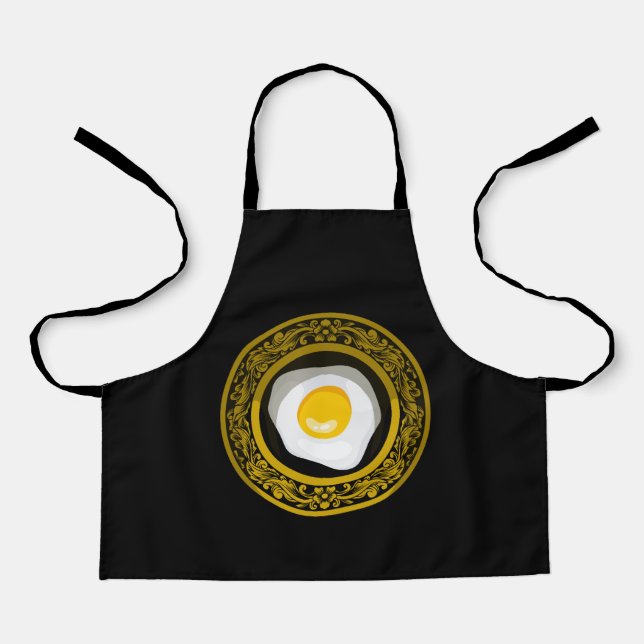Eier auf Plate-Gravierung Schürze (Vorderseite)
