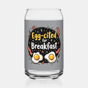 Eier aufregend zum Frühstück Lustiges Foodie Pun D Dosenglas