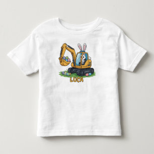 Eier-Bagger Kleinkind Ostern Ei T-Shirt