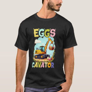 Eier-Bagger-Osterhase-Bagger-Kinder-Mädchen-Kleink T-Shirt