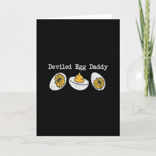 Eier-Daddy Retro-Abendessen Du weißt, warum ich hi Karte