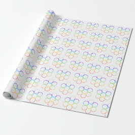 Eier des Lebens Chakra Roll Geschenkpapier
