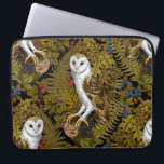 Eier, Farne, Eichen und Beeren 2 Laptopschutzhülle<br><div class="desc">а Eulen,  Mäuse,  Waldbeeren und Farne,  nahtlos</div>