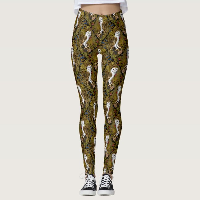 Eier, Farne, Eichen und Beeren 2 Leggings (Vorderseite)