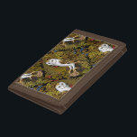 Eier, Farne, Eichen und Beeren 2 Trifold Geldbörse<br><div class="desc">а Eulen,  Mäuse,  Waldbeeren und Farne,  nahtlos</div>