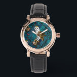 Eier, Farne, Eichen und Beeren 3 Armbanduhr<br><div class="desc">а Eulen,  Mäuse,  Waldbeeren und Farne,  nahtlos</div>