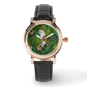 Eier, Farne, Eichen und Beeren Armbanduhr