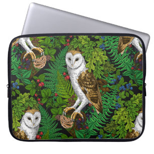 Eier, Farne, Eichen und Beeren Laptopschutzhülle