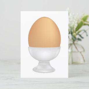 Eier in einem Cup Food-Einladung Einladung