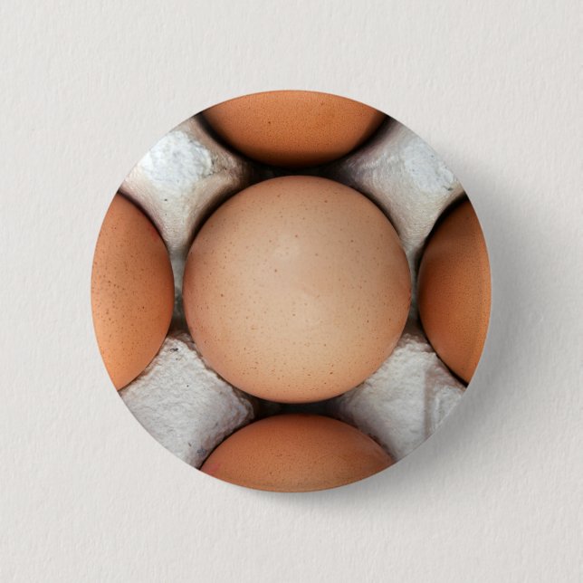 Eier in einer Schachtel Button (Vorderseite)