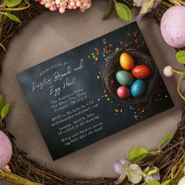 Eier in Ostern Brunch und Eizelljagd Einladung