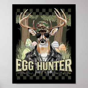 Eier Jäger Hirsch Buck Byckward Cap Hirsch Jagd Ea Poster