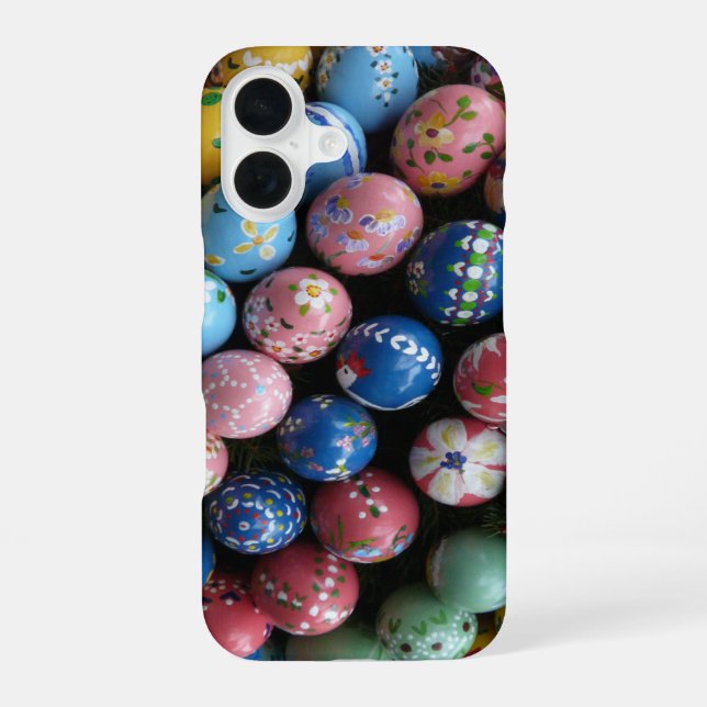 Eier mit Handfarbe iPhone 16 Hülle (Rückseite)