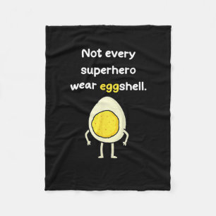 Eier mit Senf und Mayonnaise Nicht jeder Superheld Fleecedecke