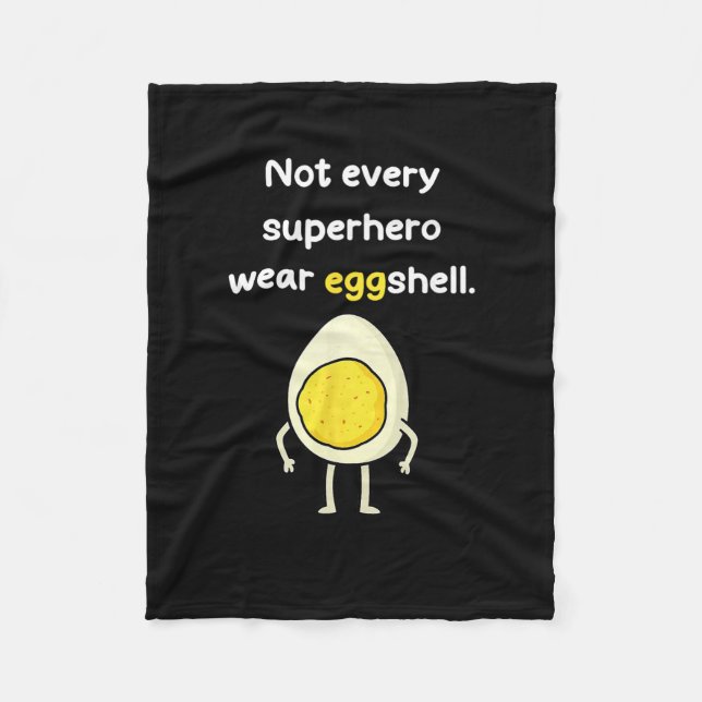 Eier mit Senf und Mayonnaise Nicht jeder Superheld Fleecedecke (Vorderseite)
