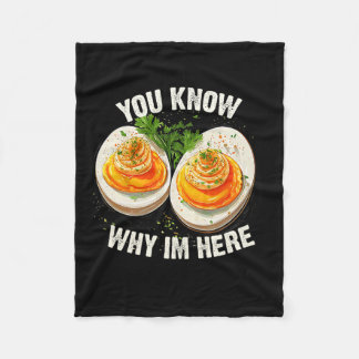 Eier mit Teufelsfüllung, du weißt warum ich hier b Fleecedecke