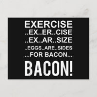 Eier sind für Bacon nebeneinander! Funny Bacon