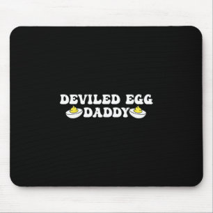 Eier-Teufelchen-Papa Retro-Abendessen Du weißt, wa Mousepad