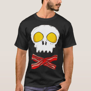 Eier und Bacon Keto Diät Breakfast Pirate Skull T- T-Shirt