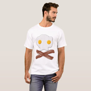 Eier und Bacon Skull Funny Tshirt