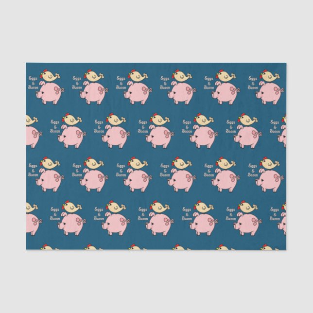 Eier und Bacon Tissue Seidenpapier (Vorderseite)