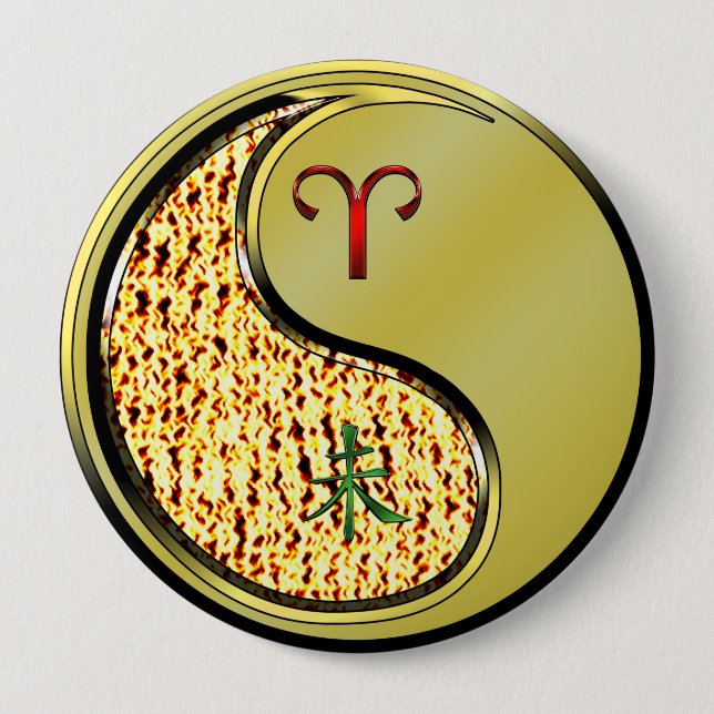 Eier und Metallziegen Button (Vorderseite)