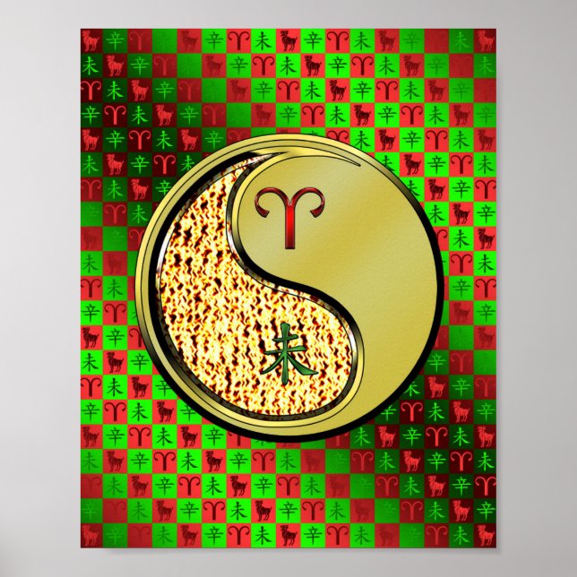 Eier und Metallziegen Poster (Vorne)