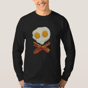 Eier und Speck Totenkopf und Kreuzknochen T-Shirt