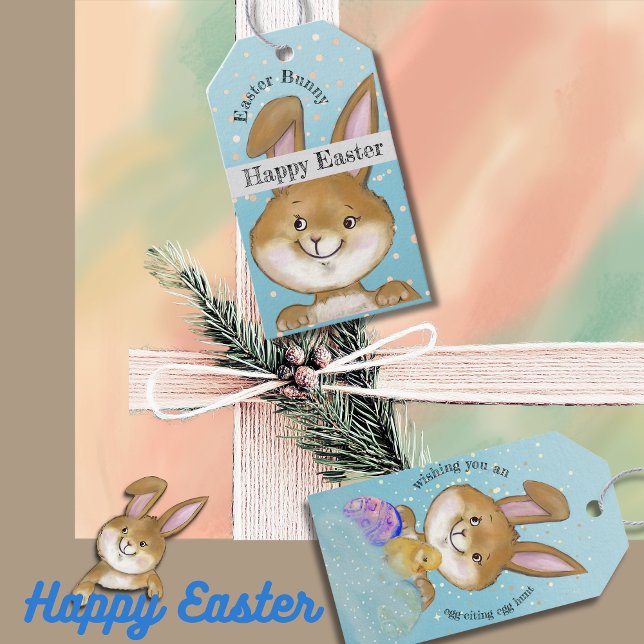 Eier zitieren Jagd Ei Kinder blau Geschenkanhänger (Egg-citing Egg Hunt Kids blue Gift Tags)