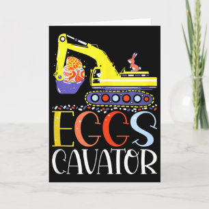 Eierbagger Frohe Ostern Lustiger Bagger zur Eiersu Karte