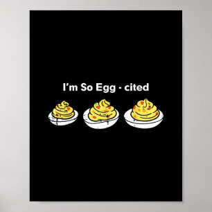 Eierdämonen Ich bin so eieraufgeregt Thanksgiving Poster