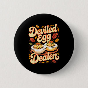 Eierdoppelhälfte Er Lustiger Retro-Thanksgiving-Es Button