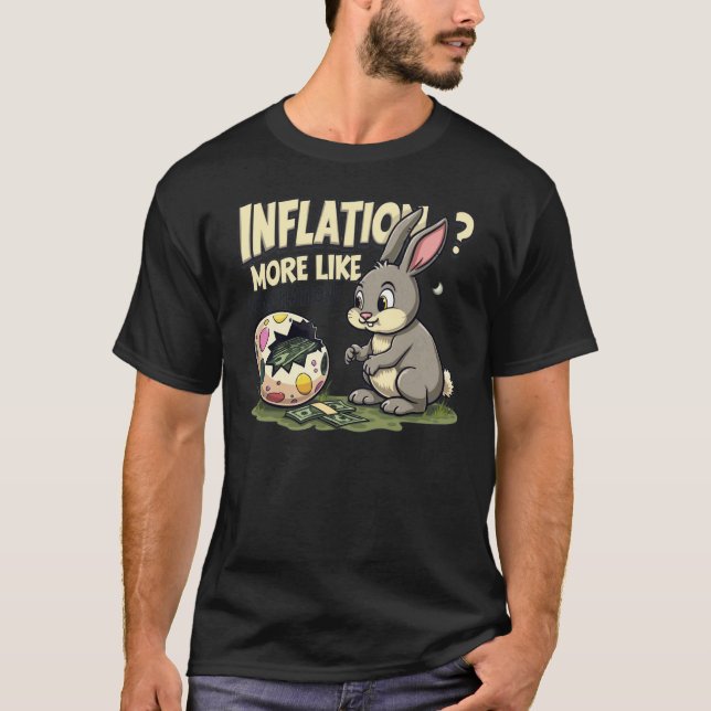 Eierflation Inflation Ostern T-Shirt (Vorderseite)